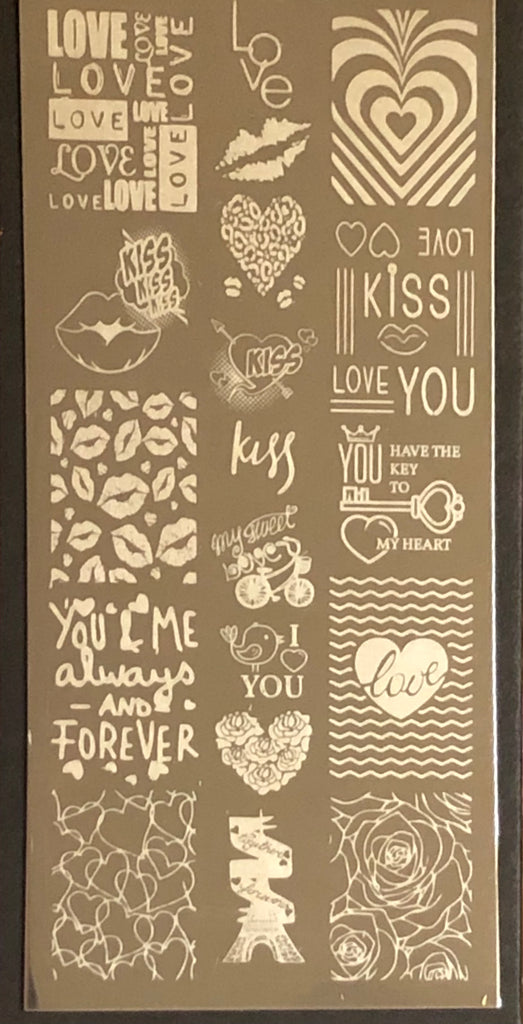 Love Quotes Stamping Plate – Glitter Guy