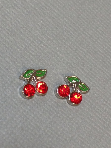 Small Cherries in Silver Setting (2)