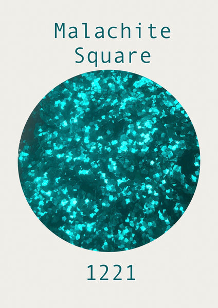 Malachite Square Chunky Glitter