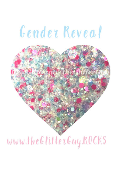 Gender Reveal Chunky Glitter Mix