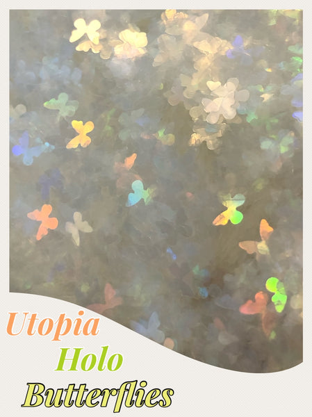 Utopia Clear Hologram Butterfly Glitter