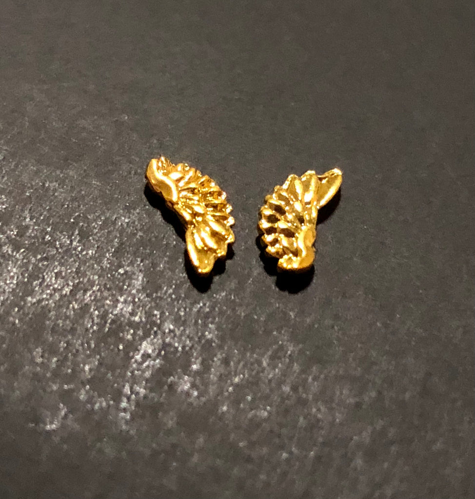 Gold Wings Nail Charms (2)