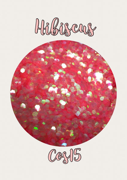 Hibiscus Large Hex Cosmetic Glitter
