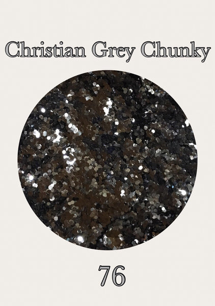 Christian Grey Chunky Glitter