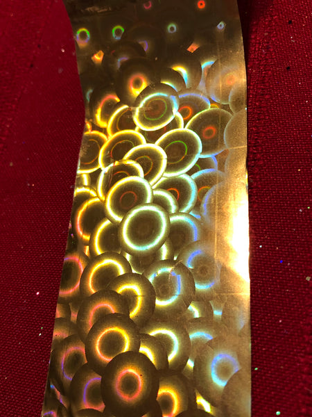 Gold Large Circles Nail Foil
