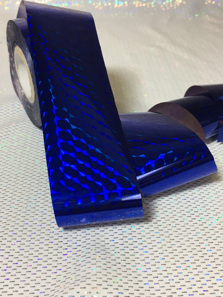 Cobalt Squares Nail Foil