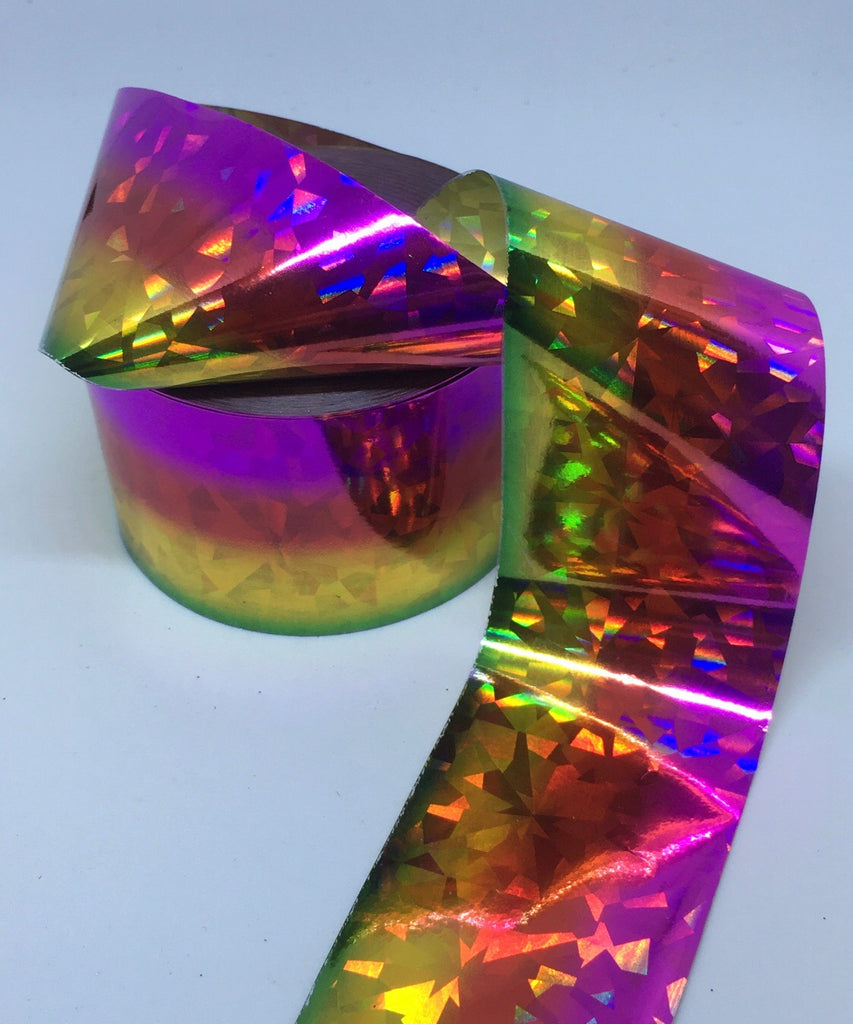 Rainbow Shards Nail Foil- Green, Gold, Red, and Pink