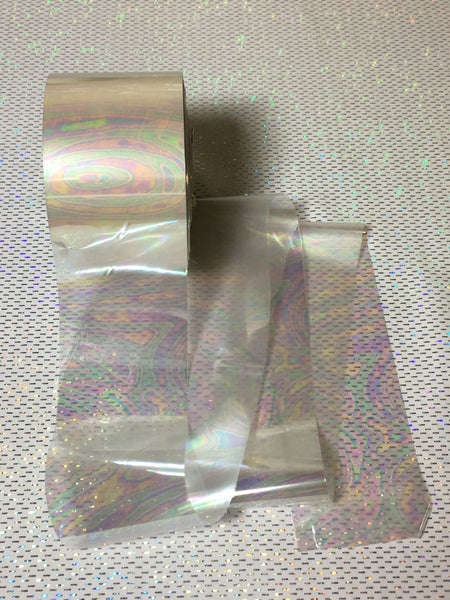 Iridescent Oil Spill Pattern Nail Foil